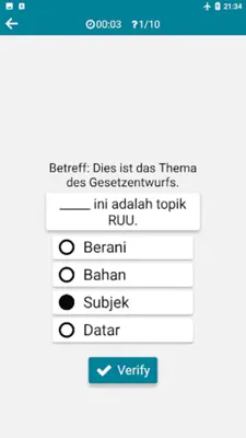 Indonesian - German android App screenshot 0